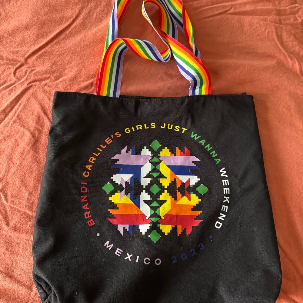 brandi carllile girls just wanna weekend zip tote bag